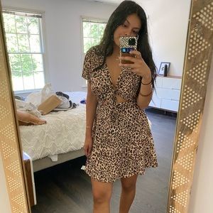 Cheetah Cut Out summer dress